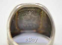 Vintage Sterling Mens Ring C. C. C. USA Civilian Conservation Corps Sz 6.25 1934