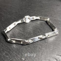 Vintage Sterling Silver 925 Anchor Chain Bracelet Thin Stylish Used