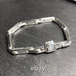Vintage Sterling Silver 925 Anchor Chain Bracelet Thin Stylish Used