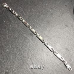 Vintage Sterling Silver 925 Anchor Chain Bracelet Thin Stylish Used