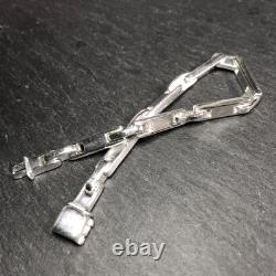 Vintage Sterling Silver 925 Anchor Chain Bracelet Thin Stylish Used