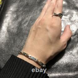 Vintage Sterling Silver 925 Anchor Chain Bracelet Thin Stylish Used