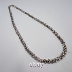 Vintage Sterling Silver 925 Chain Necklace Men's Women's Marked Jewelry 42cm