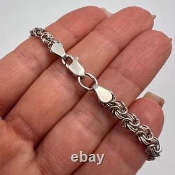 Vintage Sterling Silver 925 Chain Necklace Men's Women's Marked Jewelry 42cm