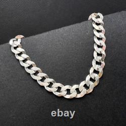 Vintage Sterling Silver 925 Men's Chain Bracelet Italy Curb Link