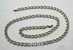 Vintage Sterling Silver 925 Necklace Chain Anchor Men's Womens Bismarck 24.82 gr