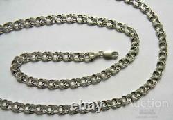 Vintage Sterling Silver 925 Necklace Chain Anchor Men's Womens Bismarck 24.82 gr
