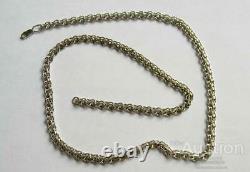 Vintage Sterling Silver 925 Necklace Chain Anchor Men's Womens Brook 30.82 gr