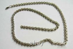 Vintage Sterling Silver 925 Necklace Chain Anchor Men's Womens Brook 30.82 gr