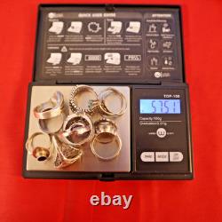 Vintage Sterling Silver 925 Rings Lot Of 12 rings wow as shown over 50g