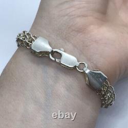Vintage Sterling Silver 925 Weaving Python Beautiful Size 19.2 cm Weight 13 gr