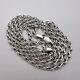 Vintage Sterling Silver 925 Women's Men's Jewelry Chain Necklace Marked 15.4 Gr