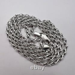 Vintage Sterling Silver 925 Women's Men's Jewelry Chain Necklace Marked 15.4 gr