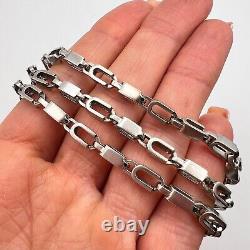 Vintage Sterling Silver 925 Women's Men's Jewelry Chain Necklace Marked 24.4 gr
