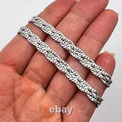 Vintage Sterling Silver 925 Women's Men's Jewelry Chain Necklace Snake 14.5 gr