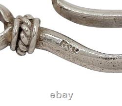 Vintage Sterling Silver Bali Byzantine Bracelet 8mm 8in