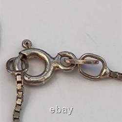 Vintage Sterling Silver Bib Necklace Israeli Artisan Ethnic Folk Middle Eastern