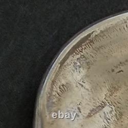 Vintage Sterling Silver Bib Necklace Israeli Artisan Ethnic Folk Middle Eastern