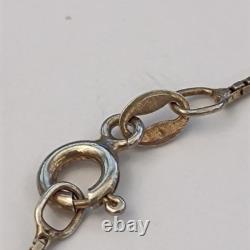 Vintage Sterling Silver Bib Necklace Israeli Artisan Ethnic Folk Middle Eastern