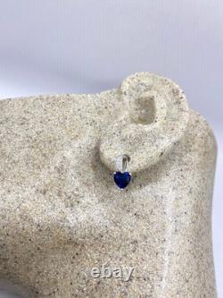 Vintage Sterling Silver Blue Iolite Earrings