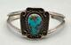 Vintage Sterling Silver Bracelet With Great Turquoise Stone