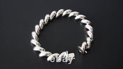 Vintage Sterling Silver Bracelet Women's Braided Fine Jewellery Hallmarked 24g