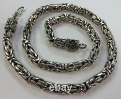 Vintage Sterling Silver Chain Necklace