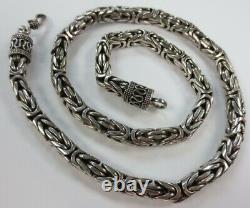 Vintage Sterling Silver Chain Necklace