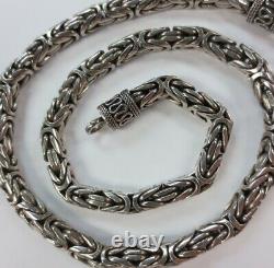 Vintage Sterling Silver Chain Necklace