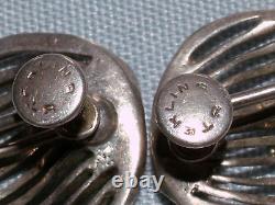 Vintage Sterling Silver Choker Necklace & Earrings 63gm