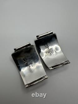 Vintage Sterling Silver DB Navajo Turquoise Watch Tips 17mm And 14mm Lug Width