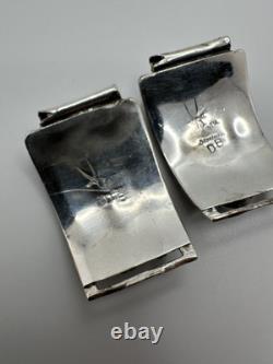 Vintage Sterling Silver DB Navajo Turquoise Watch Tips 17mm And 14mm Lug Width