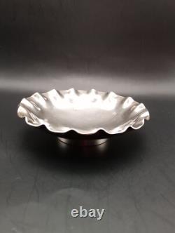Vintage Sterling Silver Dish Pin Crimped Edge Hallmarked 64g Collectable 1944