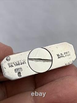 Vintage Sterling Silver HERMANNs Pocket Lighter With Concealed / Hidden Watch