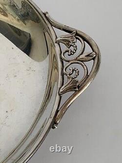 Vintage Sterling Silver Hallmarked Art Nouveau Dish 188 Grams