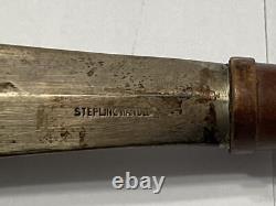 Vintage Sterling Silver Handle Wooden Fork & Spoon Salad Server Set BLOOMINGDALE