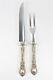 Vintage Sterling Silver Handled Lunt Charles Ii Steak Carving Set (2)