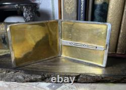 Vintage Sterling Silver International Compact Cigarette Case Catherine V724