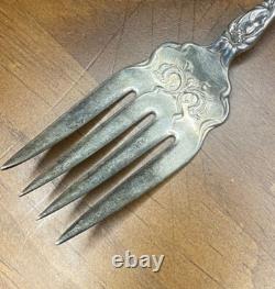 Vintage Sterling Silver Large Heavy Serving Goddess Fork