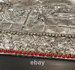 Vintage Sterling Silver Last Supper Jesus Christ GEM Christian Housewarming Icon