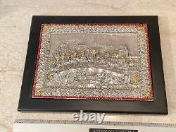 Vintage Sterling Silver Last Supper Jesus Christ GEM Christian Housewarming Icon