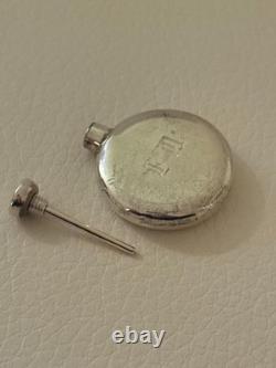 Vintage Sterling Silver Miniature Perfume Bottle W Screw Cap & Dipstick Applicat