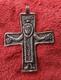 Vintage Sterling Silver Moravia Large Statement Cross Pendant