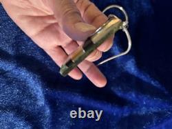 Vintage Sterling Silver Multi Stone Native American Pendant Necklace 22in