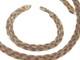 Vintage Sterling Silver Multistrand Braided Snake Italy Set Bracelet Necklace