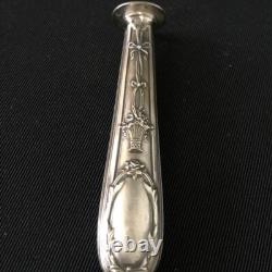 Vintage Sterling Silver Seal Native Box Handmade France 19 Century Empire Style