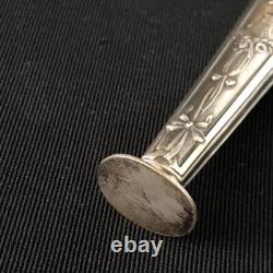 Vintage Sterling Silver Seal Native Box Handmade France 19 Century Empire Style