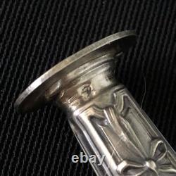 Vintage Sterling Silver Seal Native Box Handmade France 19 Century Empire Style