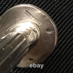 Vintage Sterling Silver Seal Native Box Handmade France 19 Century Empire Style