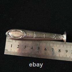 Vintage Sterling Silver Seal Native Box Handmade France 19 Century Empire Style